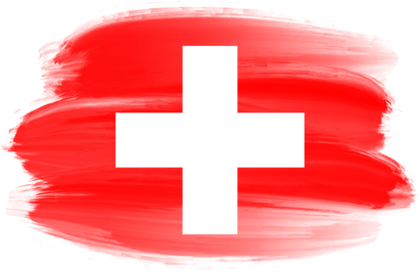 Switzerland Flag Brushstroke  